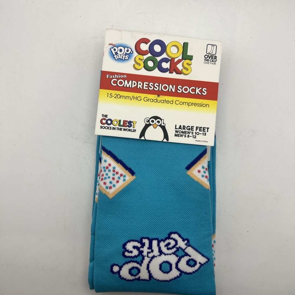 NWT Cool Socks Compression Socks/Over The Calf  POP-Tarts Women 10-13 Men's 8-12
